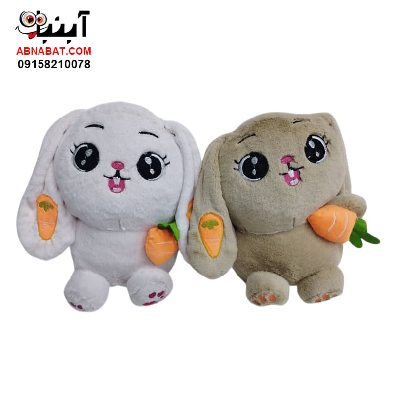 عروسک خرگوش هویج بدست 30 سانت کد 1274 – Rabbit Doll