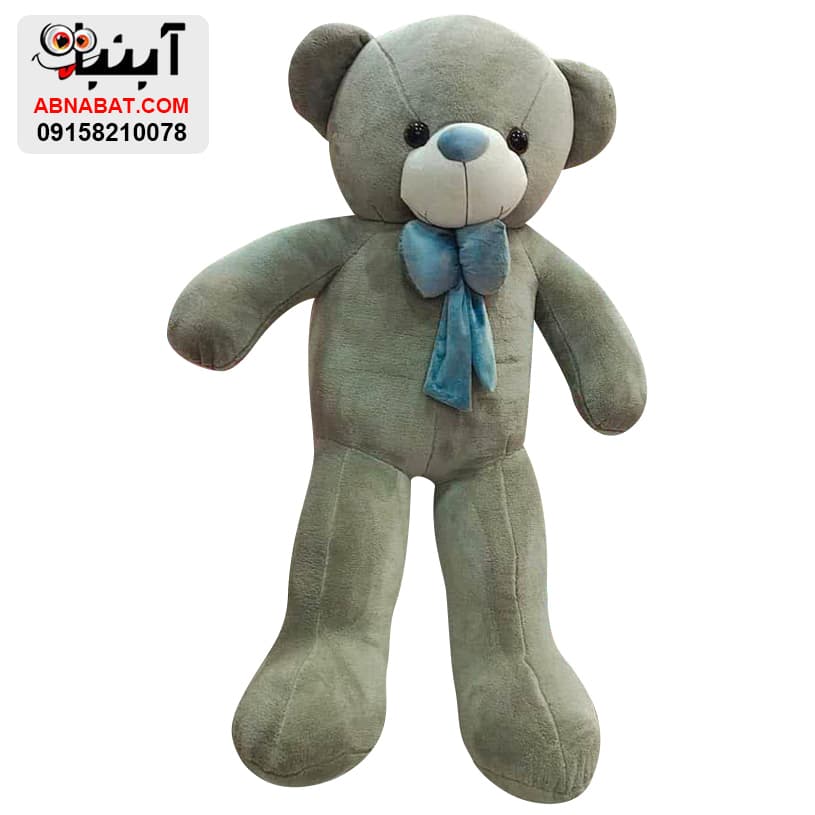 عروسک خرس پاپیون دار با رنگبندی 140 سانت کد 1255 — تصویر ۵