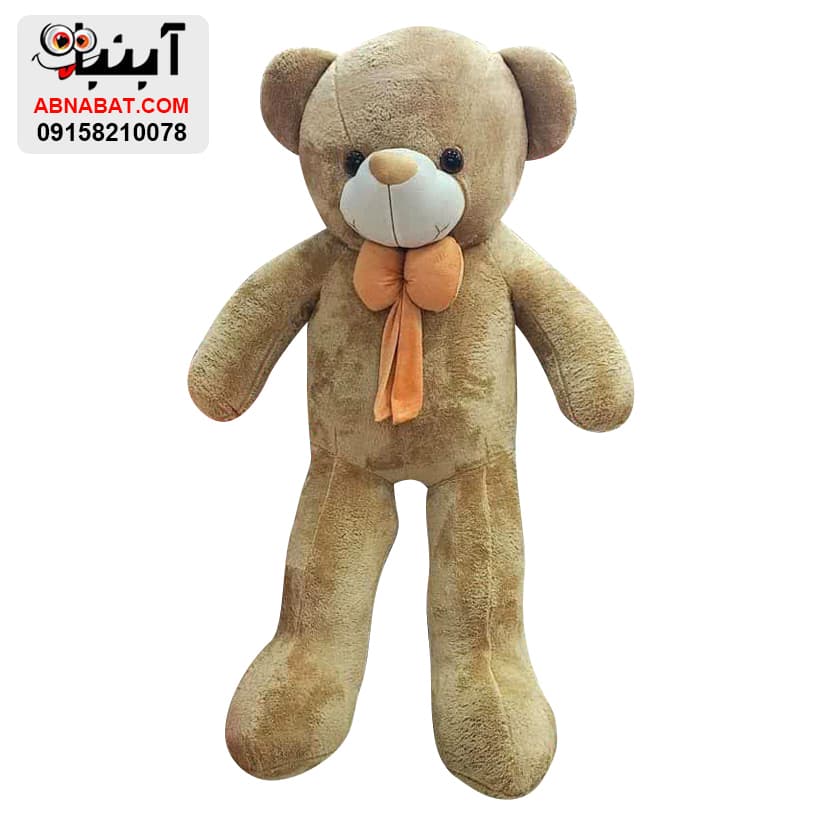 عروسک خرس پاپیون دار با رنگبندی 140 سانت کد 1255 — تصویر ۴