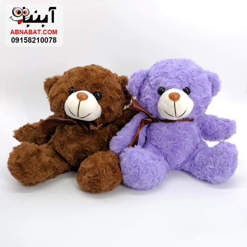 عروسک خرس پاپیون دار 20 سانت کد 1220