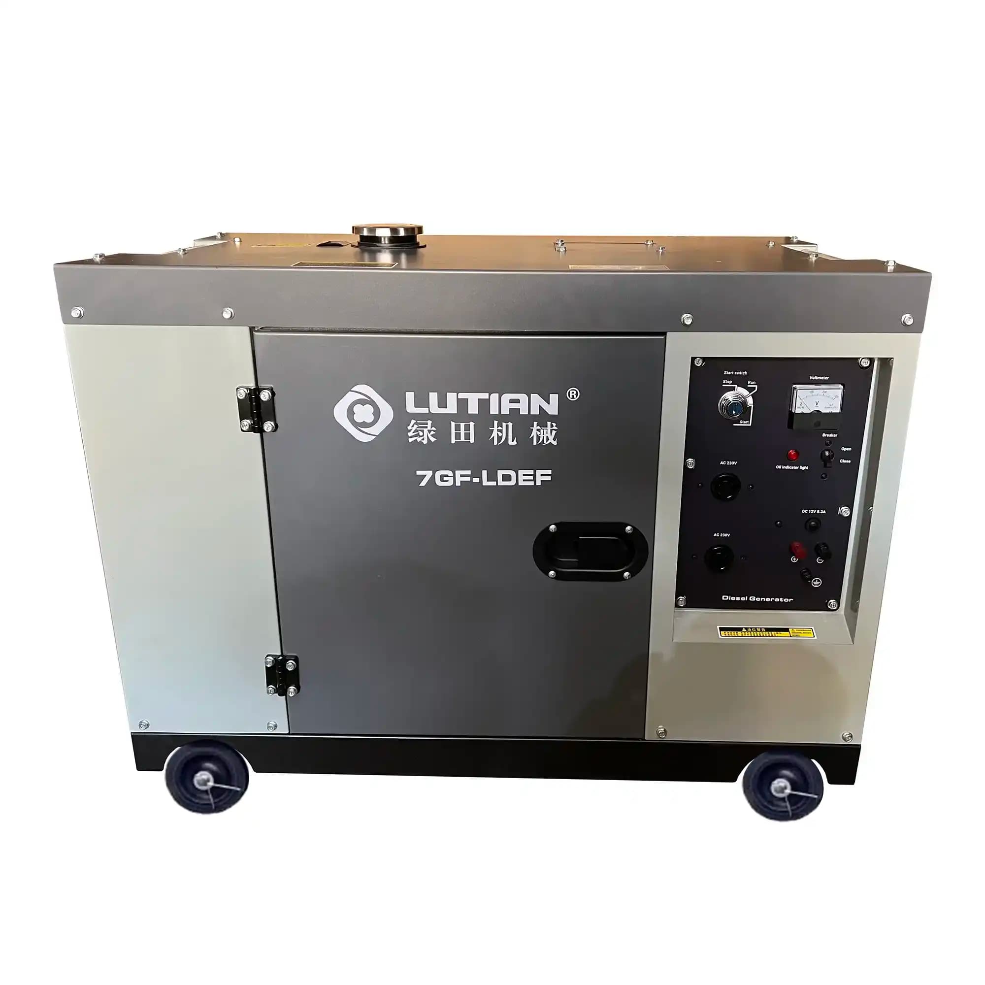 موتور برق لوتیان 6.5 کیلو وات گازوئیلی تک فاز کانوپی مدل 7GF-LDEF