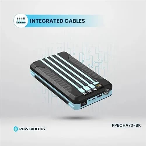 پاوربانک خورشیدی 16000 پاورولوژی Powerology Multi-Cable Power Bank PPBCHA70 (نسخه جدید اورجینال) — تصویر ۹