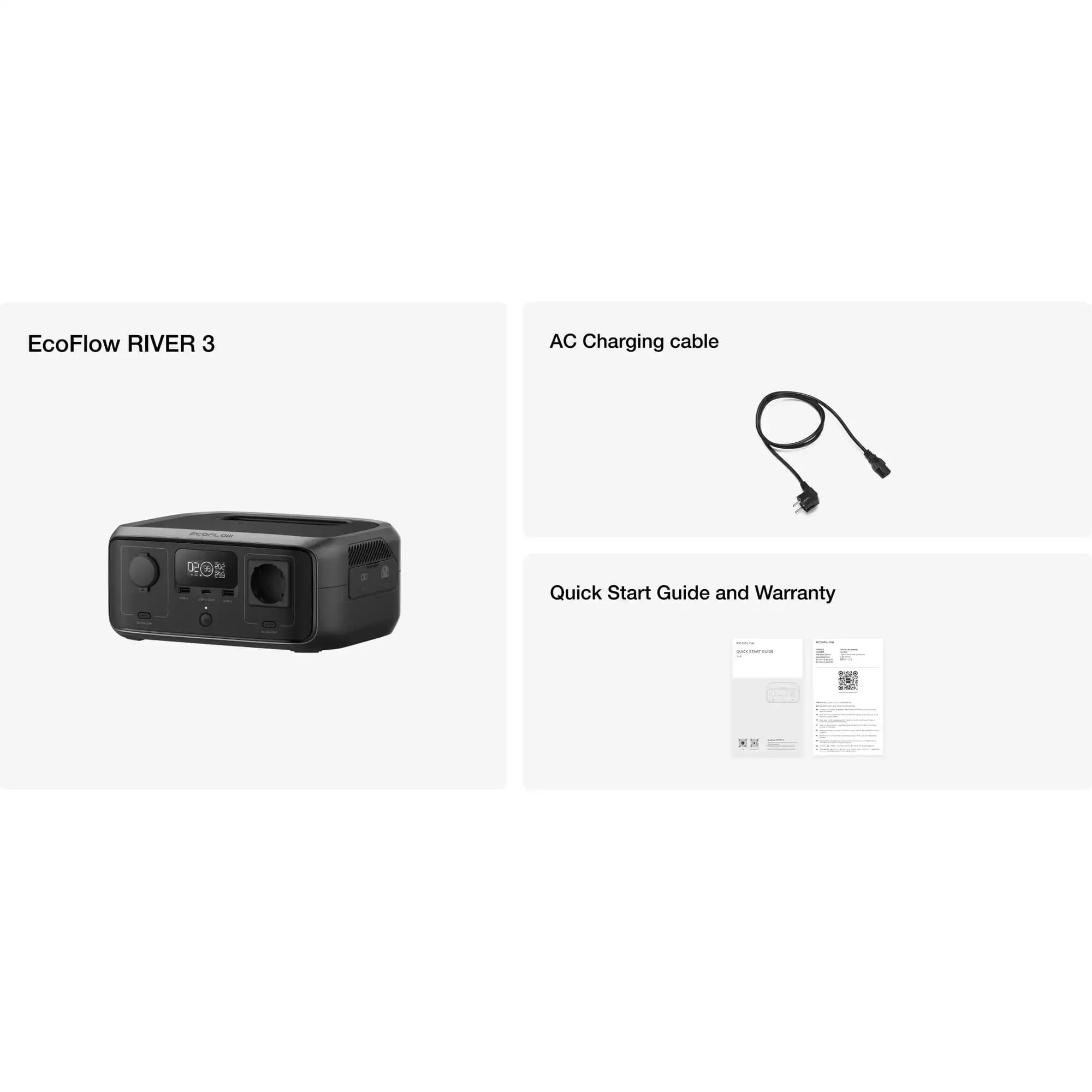 پاور استیشن اکوفلو 300 وات ظرفیت 245 وات ساعت مدل RIVER 3 UPS — تصویر ۵