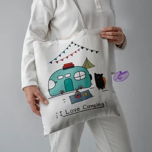 ساک خرید طرح کمپینگ