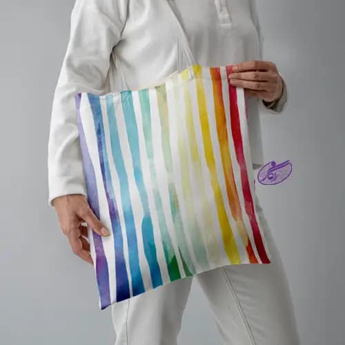 ساک خرید طرح رنگین کمان