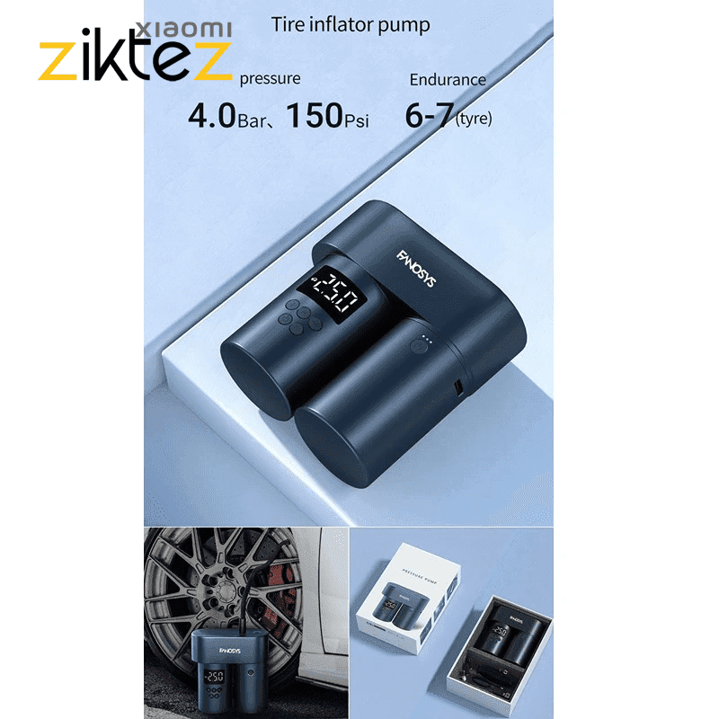 کارواش شارژی ، جارو شارژی ، پمپ باد ، پاوربانک خودرو Fanosys Auto SmartKit (اورجینال ارسال فوری) — تصویر ۵
