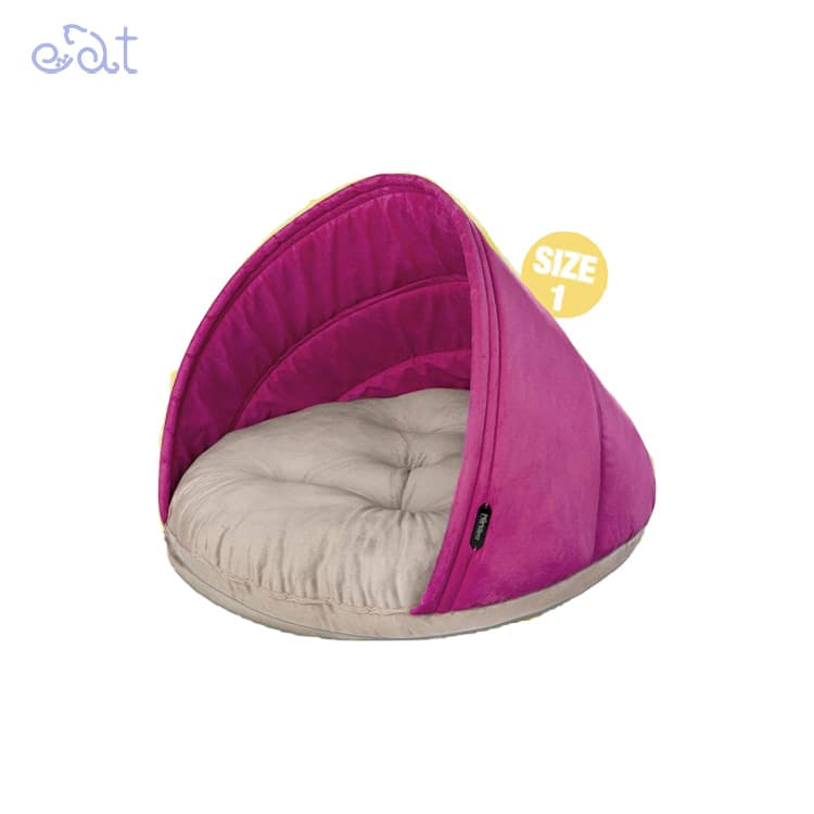 جای خواب سگ و گربه مدل گرد برند نیناپت NinaPet (رنگ بنفش سایز 1)