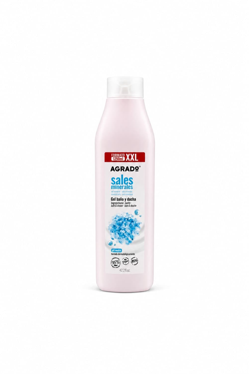 معرفی شامپو بدن نمک‌های معدنی آگرادو (Agrado Mineral Salts Shower Gel) حجم 1250 میلی‌لیتر