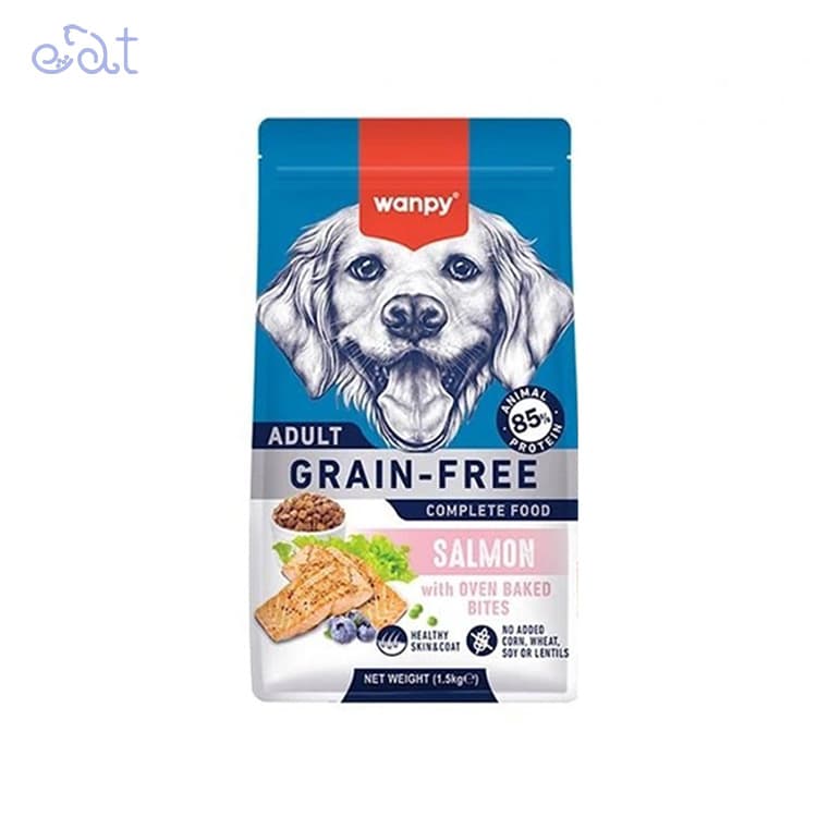 غذای خشک سگ ونپی با طعم ماهی سالمون مدل Wanpy Dog Dry Food Salmon وزن 1.5 کیلوگرم