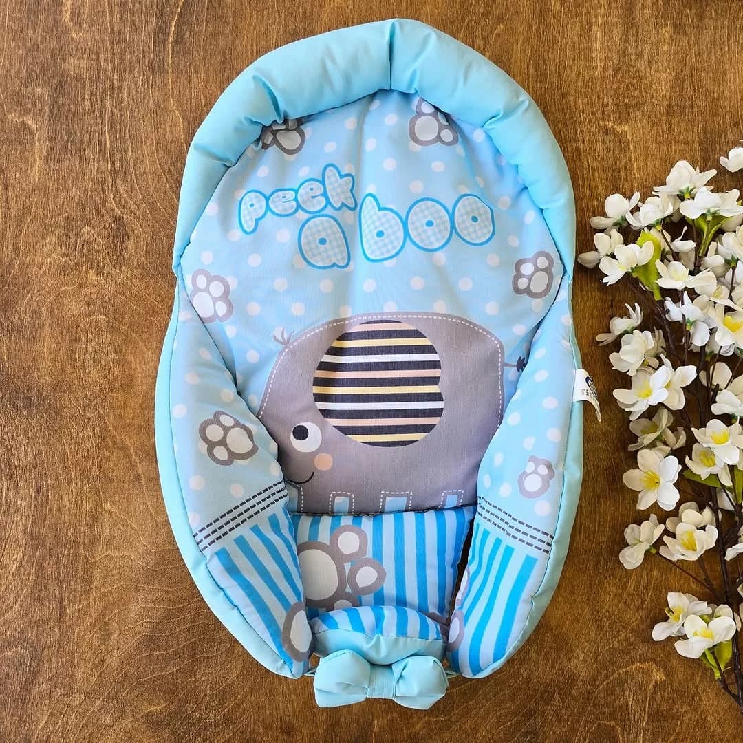 قنداق سوئیسی آبی روشن – آغوشی نوزاد کد 3725 — تصویر ۲