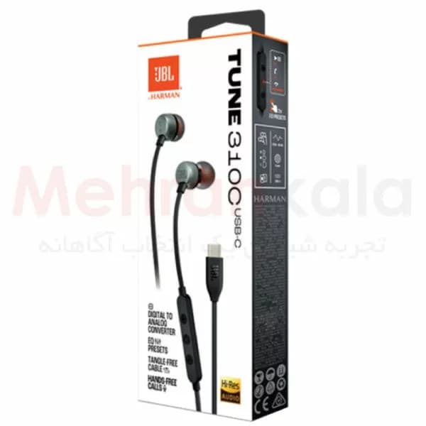 هندزفری سیمی تایپ سی جی بی ال مدل Tune 310C USB-C — تصویر ۵