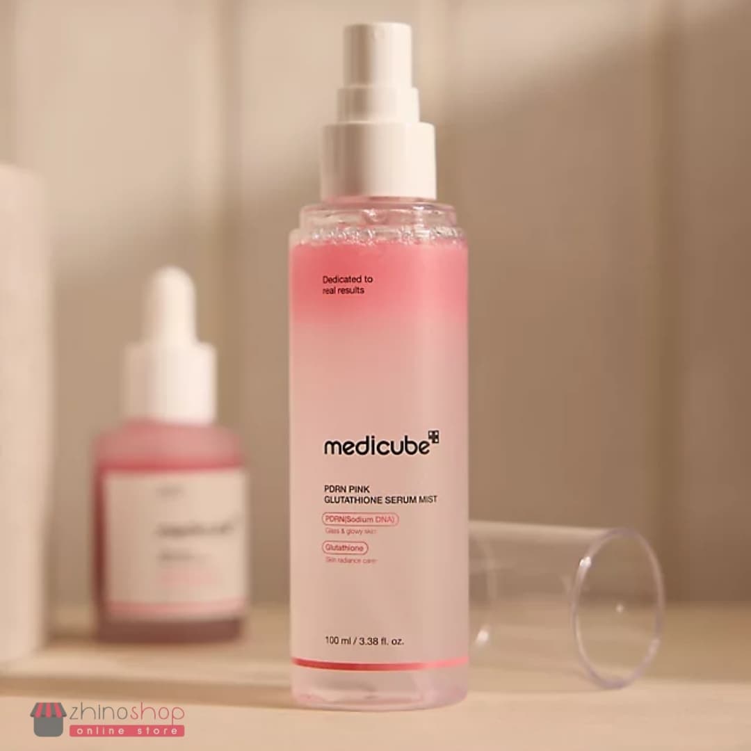 اسپری میست و سرم روشن کننده PDRN گلوتاتیون مدی کیوب 100ml — تصویر ۲