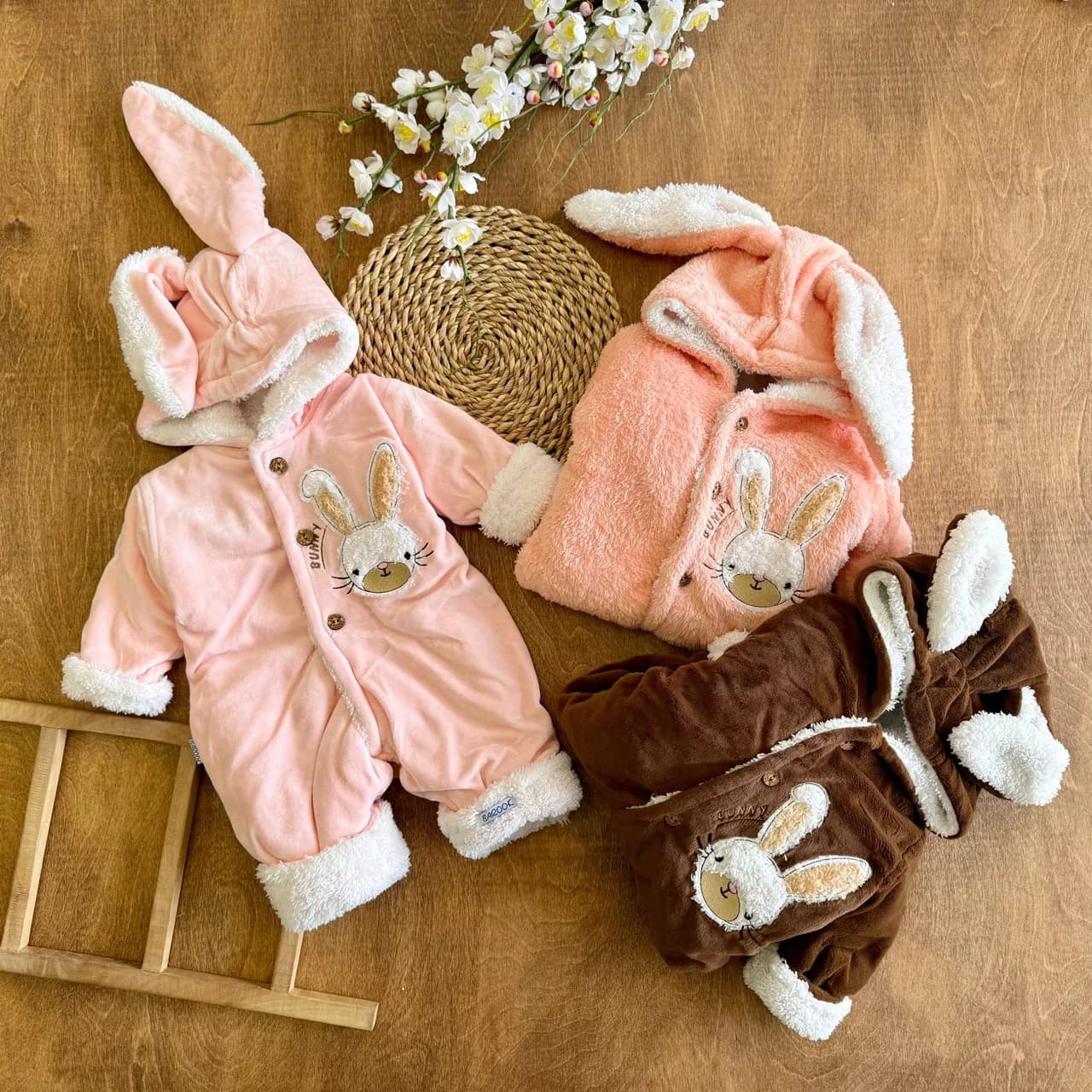 سرهمی مخمل خرگوش Bunny سایز 1،2 کد 6931 — تصویر ۲