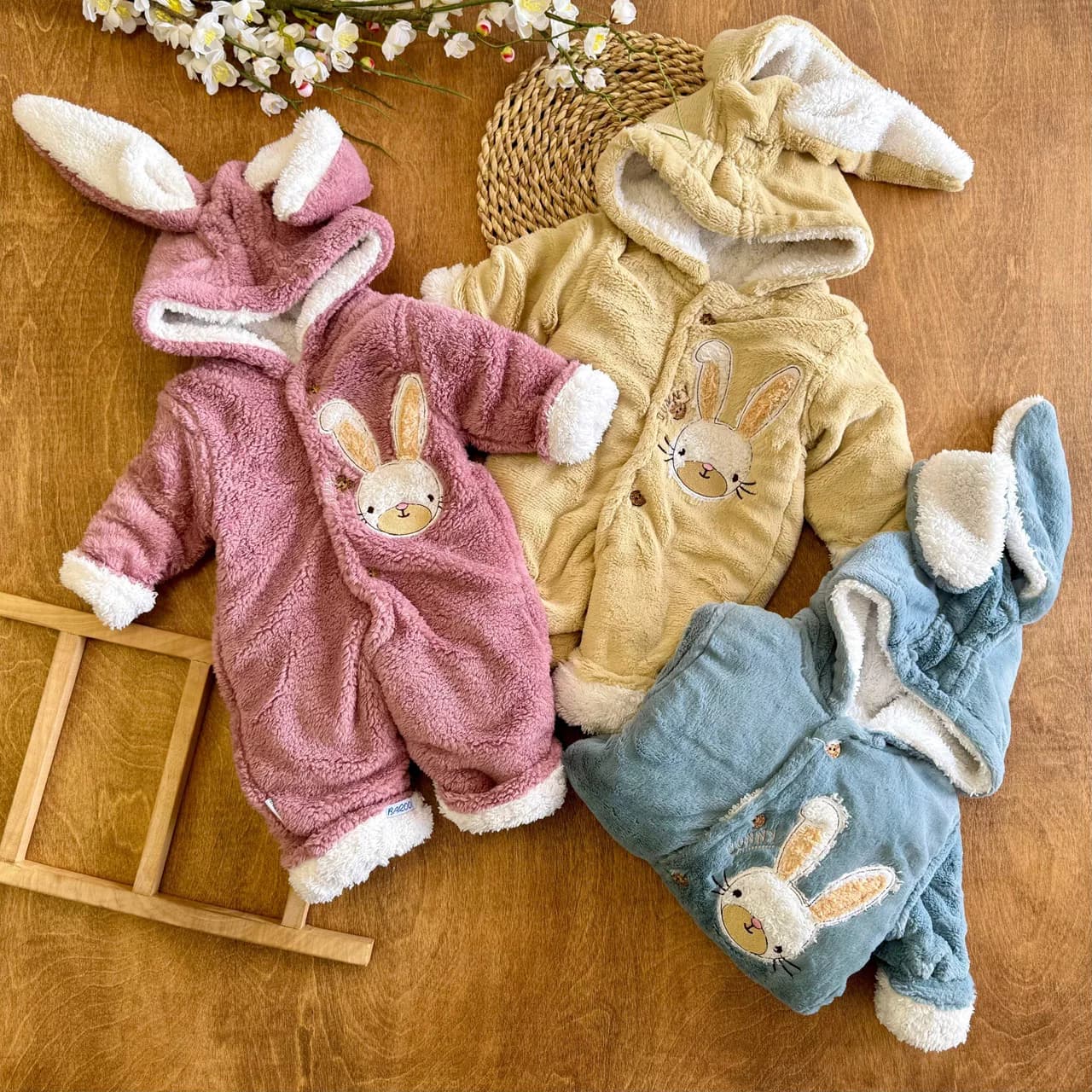 سرهمی مخمل خرگوش Bunny سایز 1،2 کد 6931