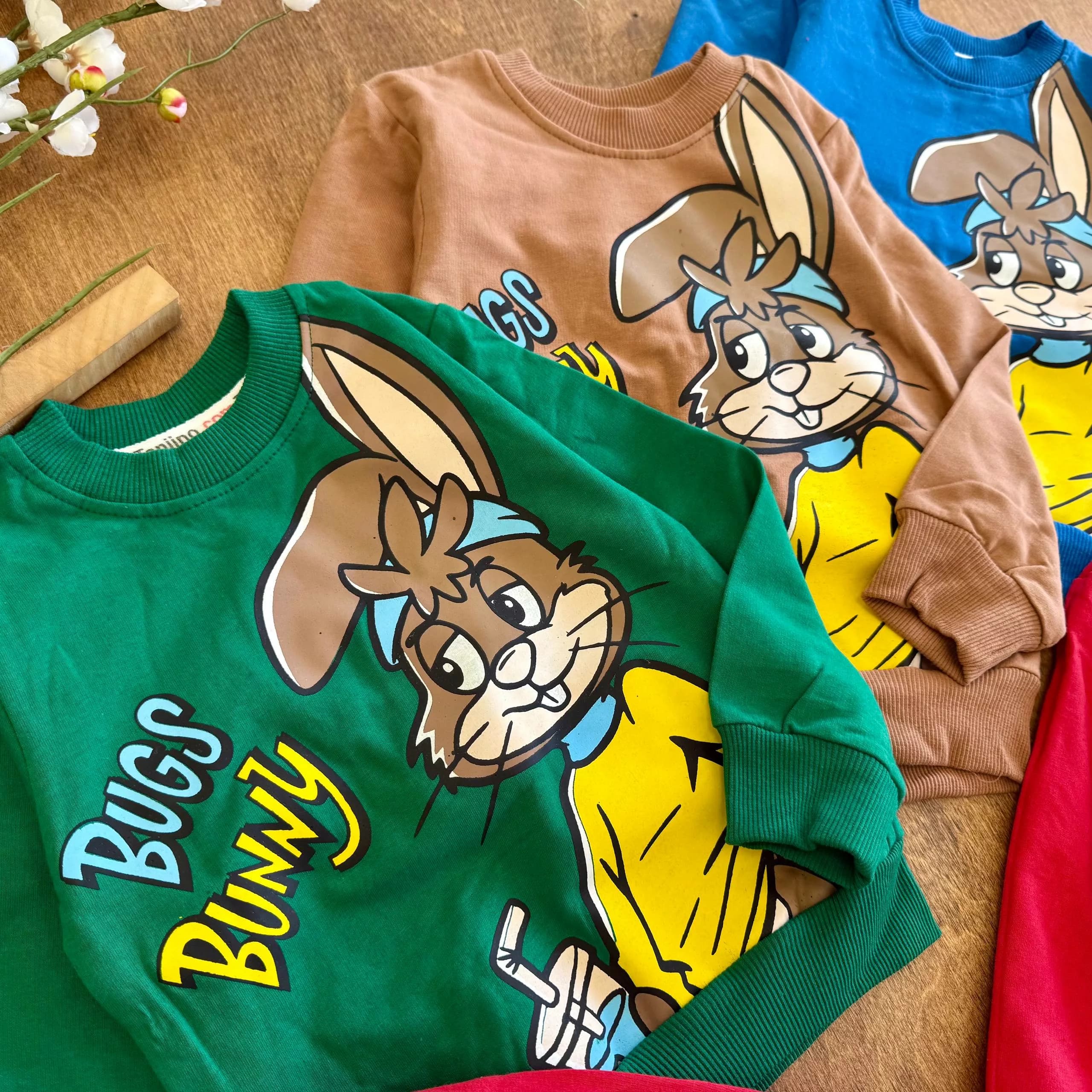 بلوز شلوار خرگوش و نوشیدنی Bunny سایز 35 تا 50 کد 6916 — تصویر ۲