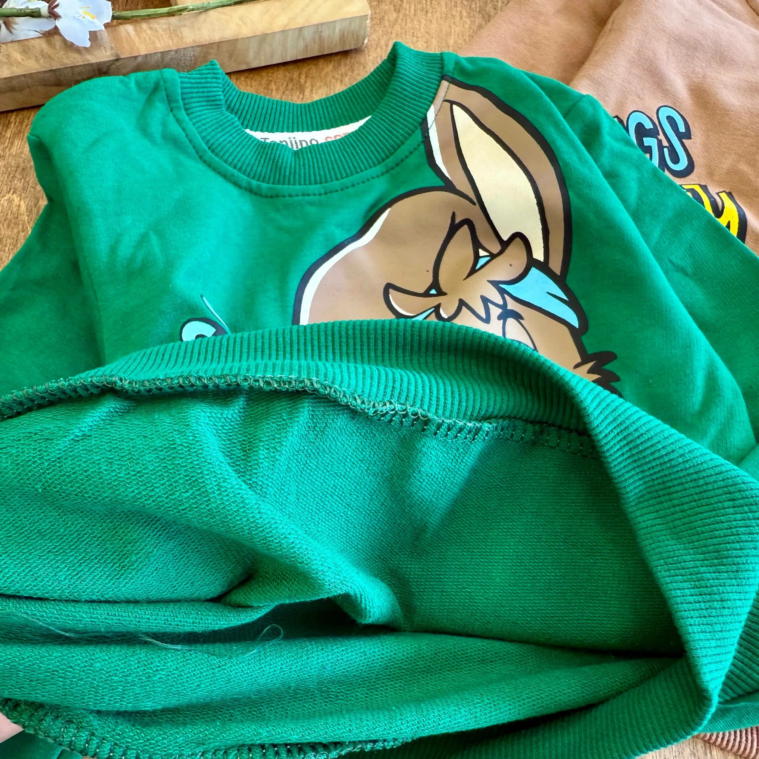 بلوز شلوار خرگوش و نوشیدنی Bunny سایز 35 تا 50 کد 6916 — تصویر ۳