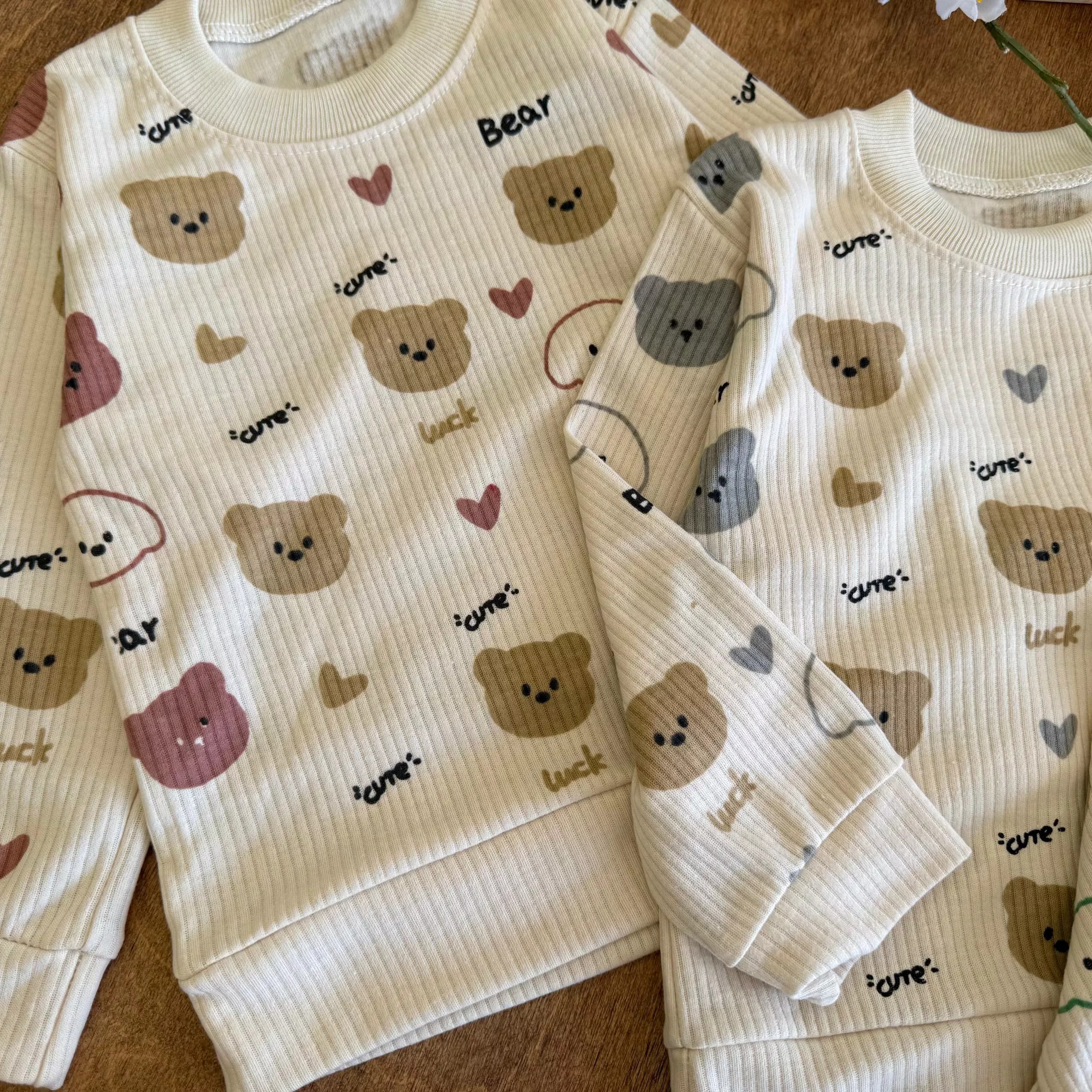 بلوز شلوار کبریتی کله خرسها cute سایز 35،40 کد 6913 — تصویر ۴