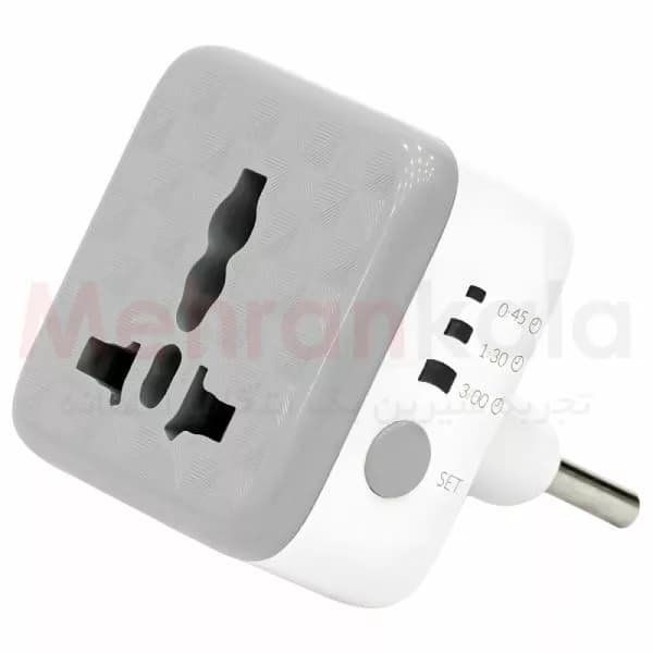 تبدیل 3 به 2 برق تایمردار مکس پاور مدل Max Plug 16A