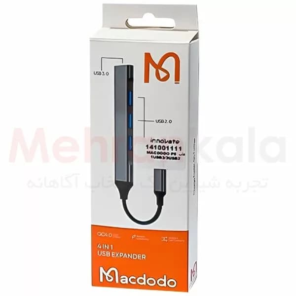 هاب 4 پورت تایپ سی مک دودو مدل P5 / 4 in 1 — تصویر ۲