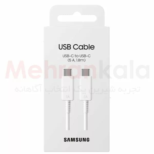 کابل شارژ دو سر تایپ سی 5 آمپر سامسونگ مدل EP-DX510 طول 1.8 متر — تصویر ۴