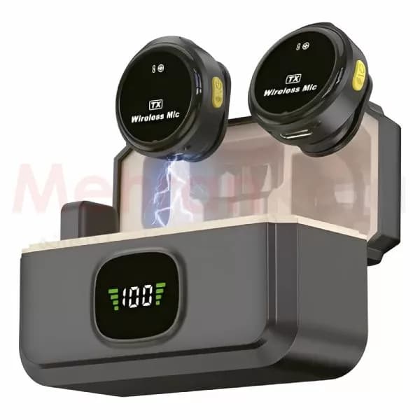 میکروفون یقه ای بی سیم دو کاربره وان پرو مدل T3 USB-C – تایپ سی