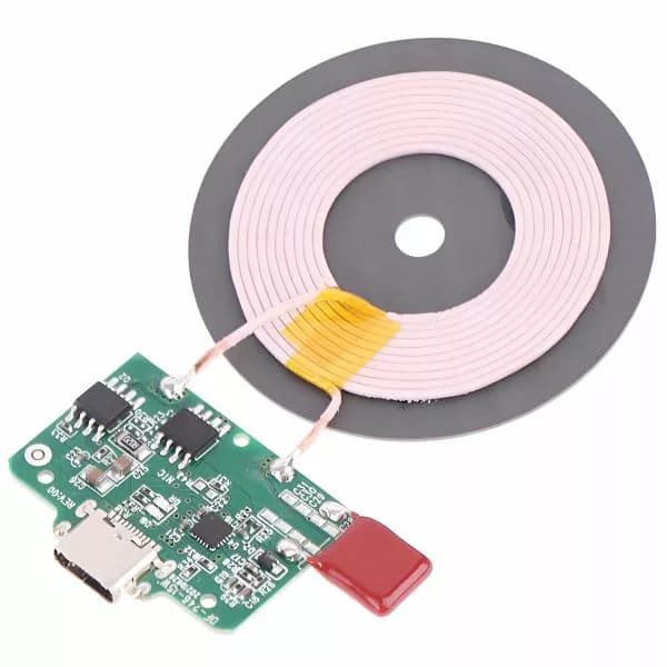 ماژول شارژر وایرلس 15 وات تایپ سی مدل 15W Qi Wireless به همراه صفحه کویل شارژ