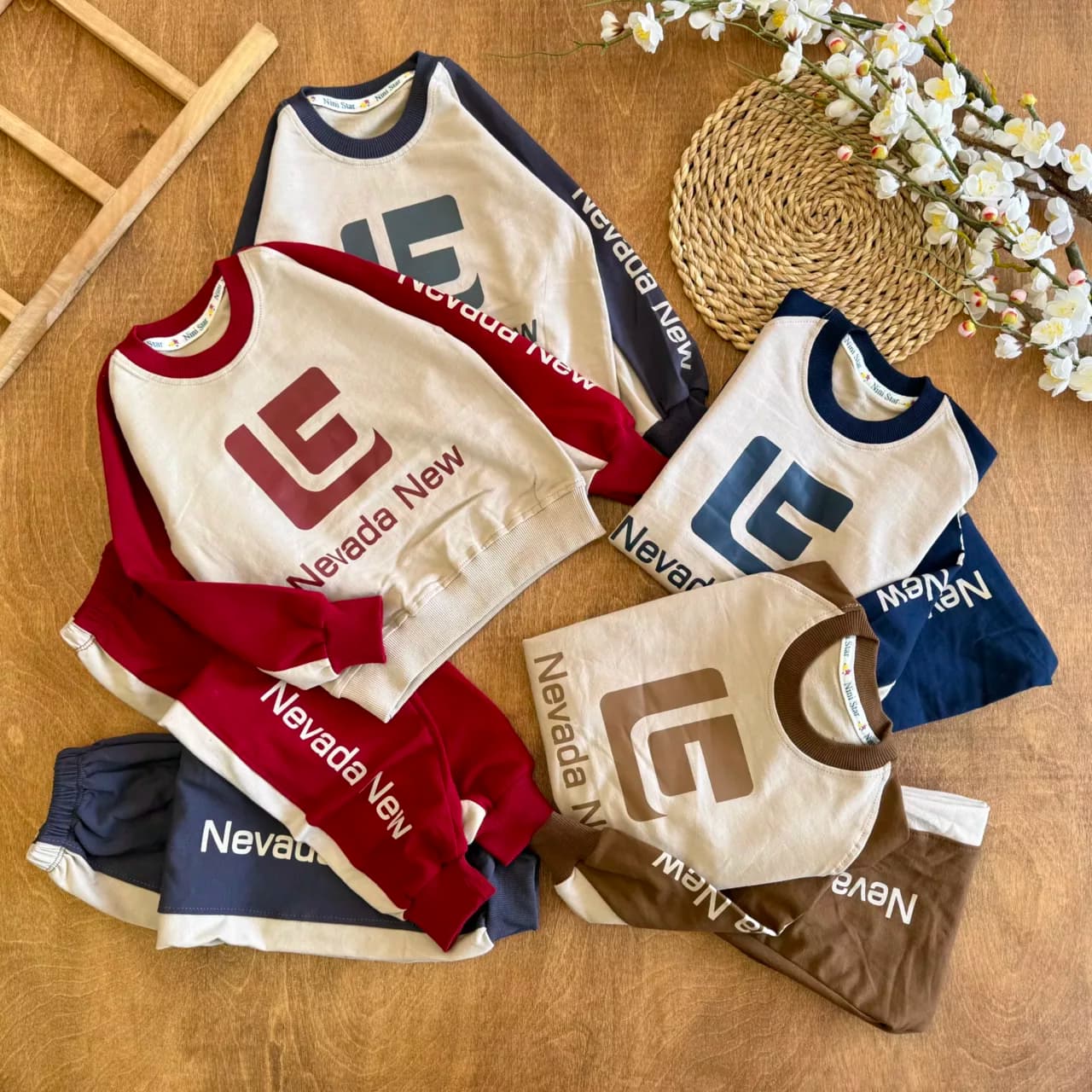 بلوز شلوار طرح Nevada New سایز 35 تا 45 کد 6856