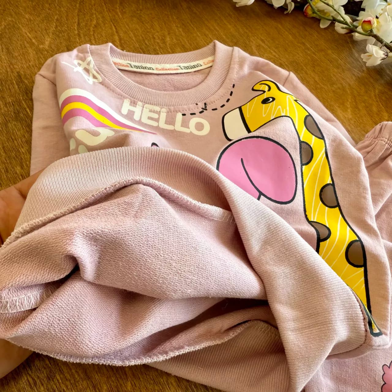 بلوز شلوار زرافه خرگوش Hello Cute کد 6844 — تصویر ۳