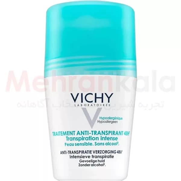 رول ضد تعریق 48 ساعته ویشی مدل Intense Perspirant حجم 50 میلی لیتر