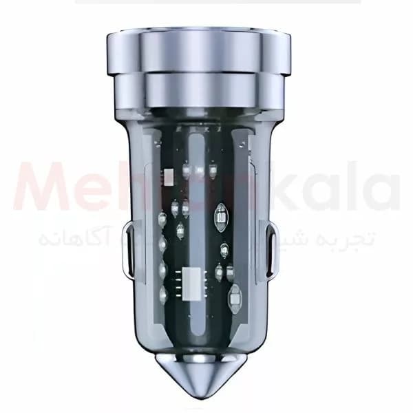 شارژر فندکی فست شارژ 55 وات وان پرو مدل Dual Port QC4.0 / 733