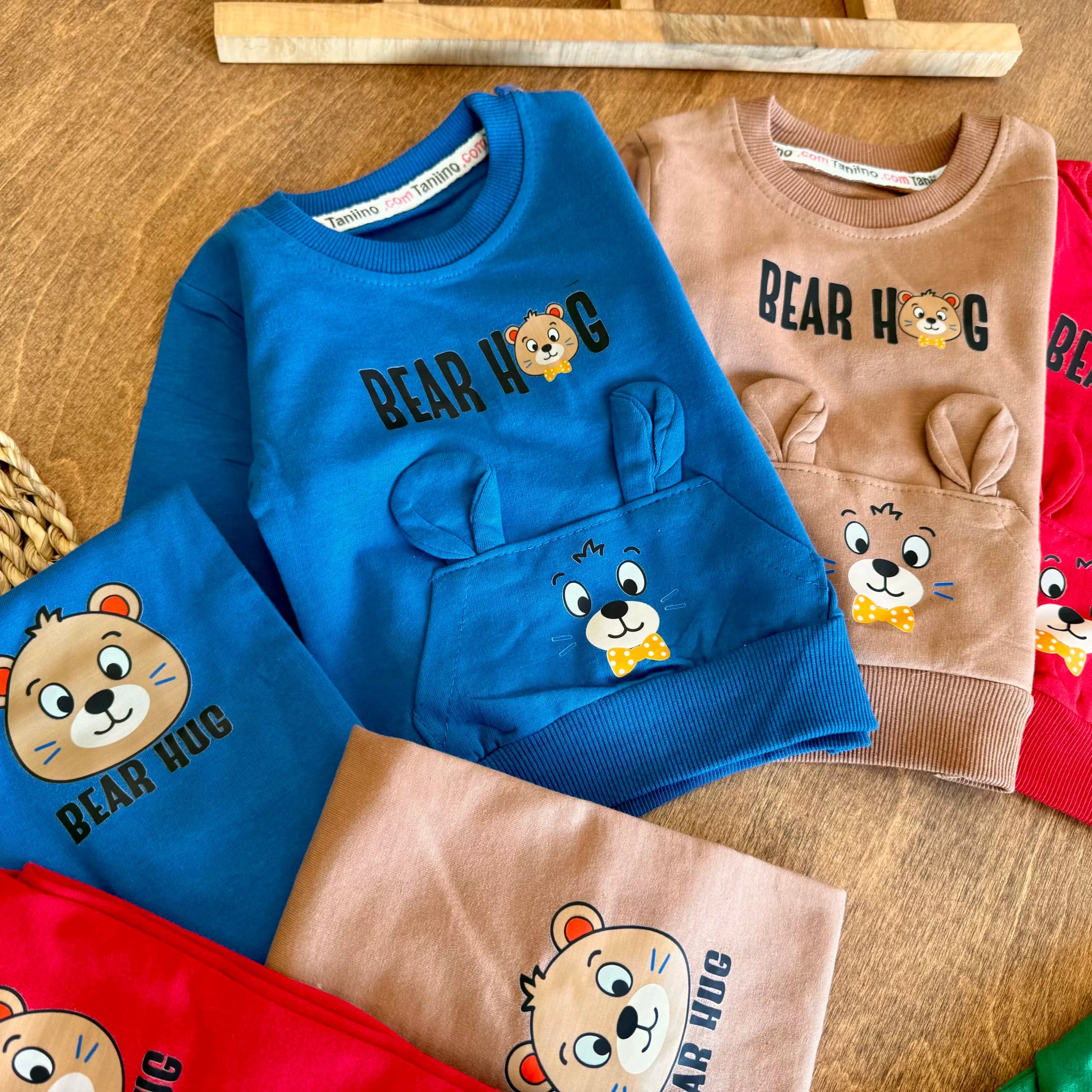 بلوز شلوار خرس جیب گوش دار BEAR HUG کد 6801 — تصویر ۲