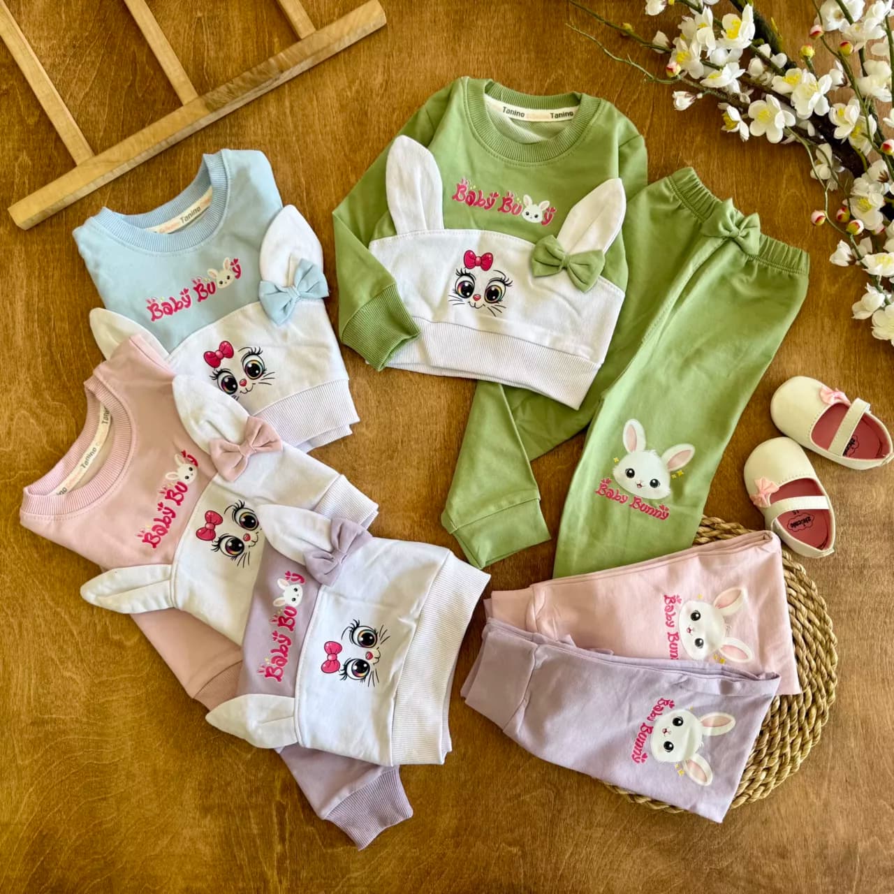 بلوز شلوار خرگوش گوش برجسته baby bunny کد 6799