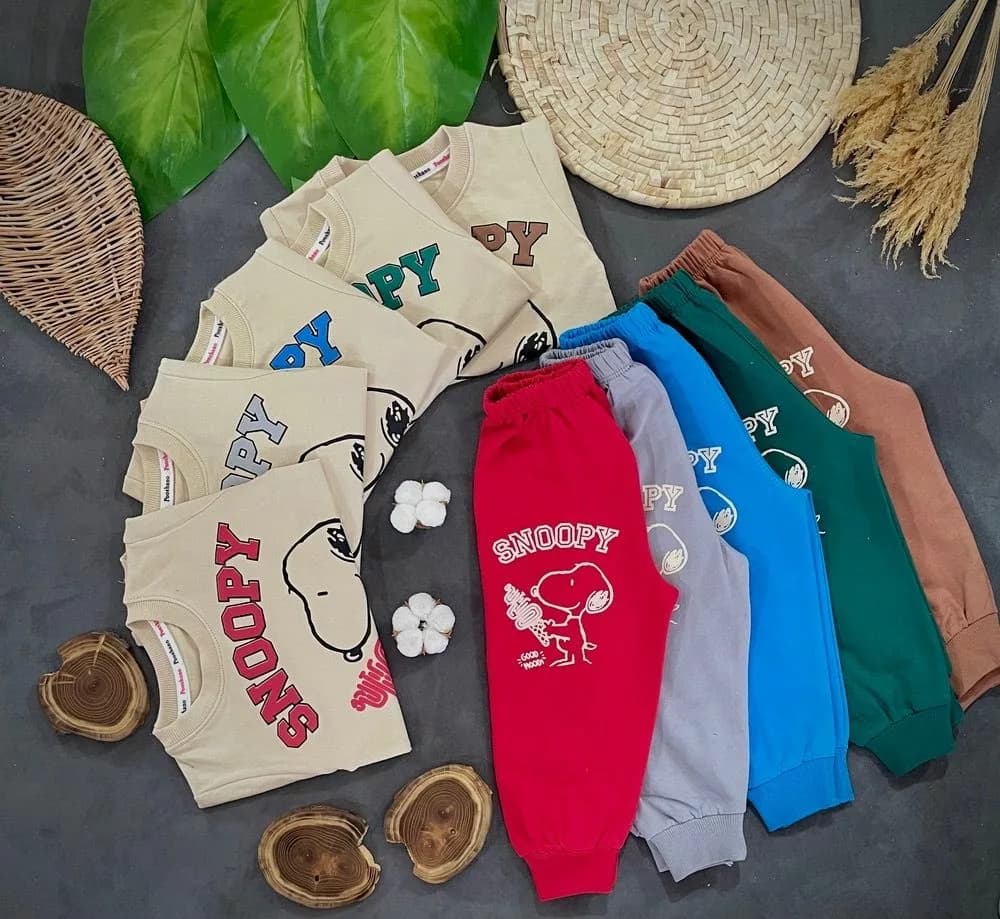 بلوز شلوار اسنوپی good mood سایز 35 تا 50 کد 6776 — تصویر ۵