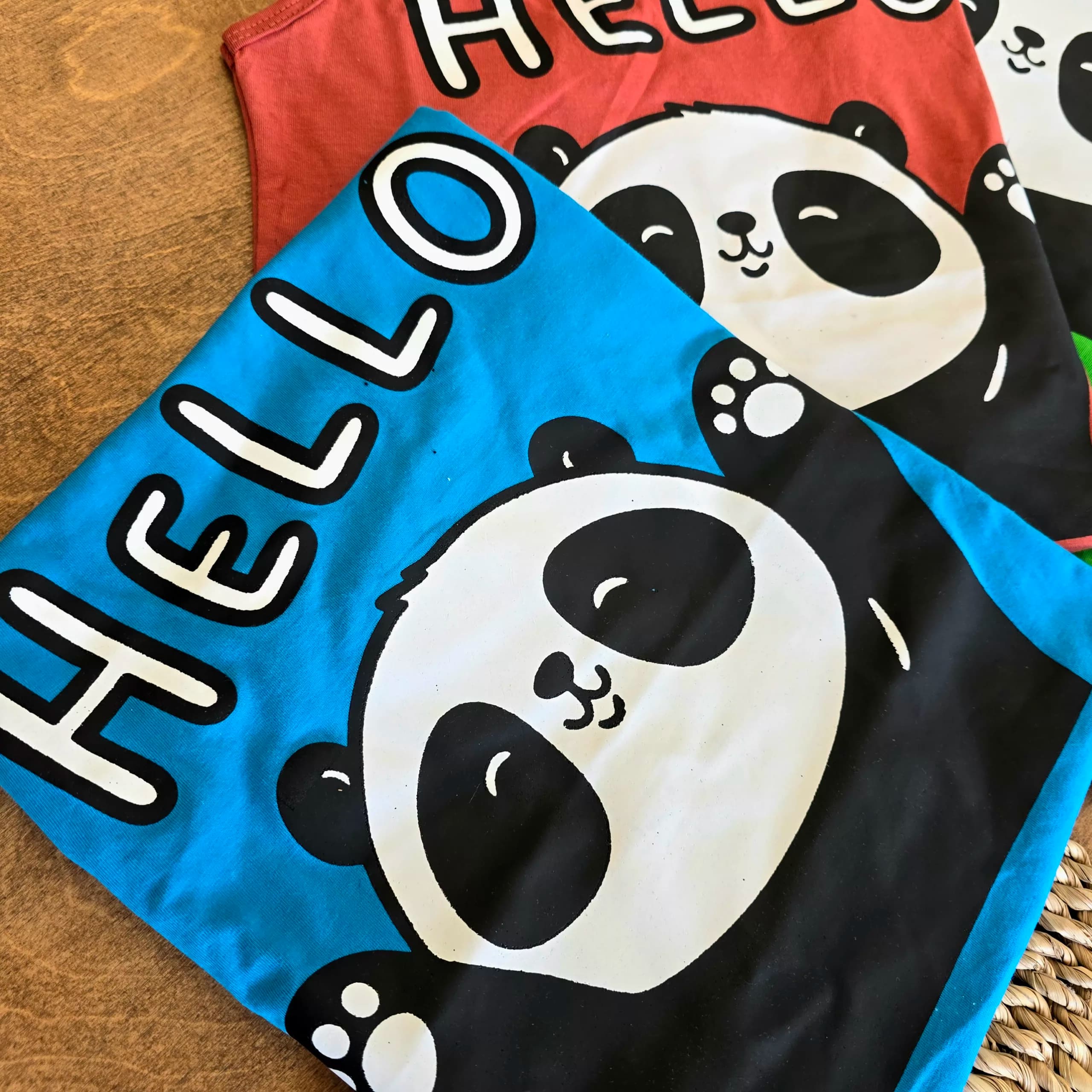 تاپ شلوارک پاندای Hello سایز 50،55 کد 6768 — تصویر ۲