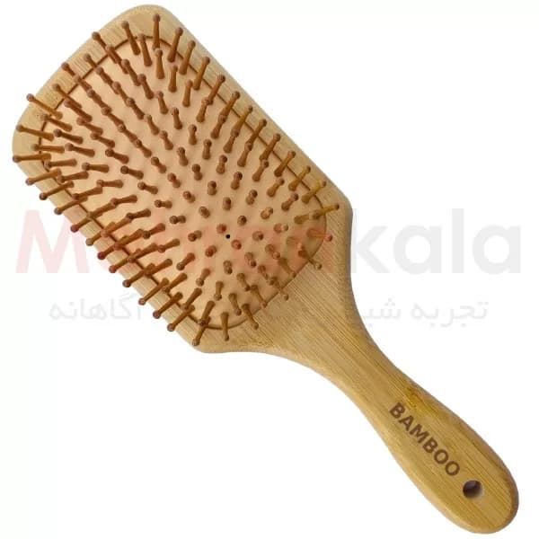 برس موی چوبی بامبو وودن مدل Bamboo – دندانه گرد