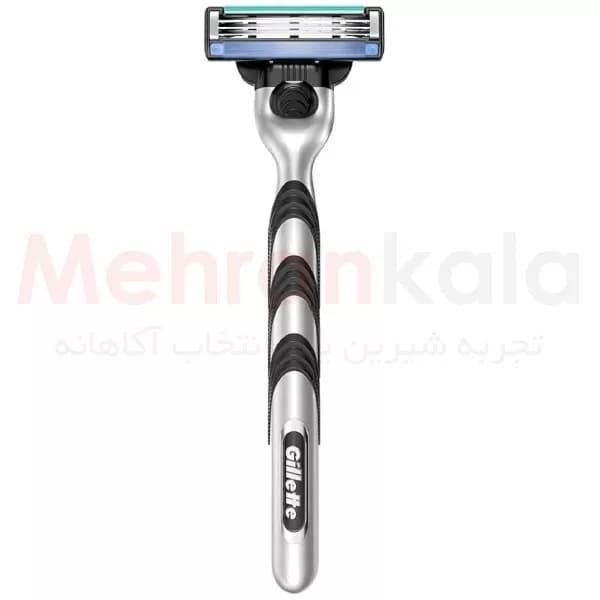 خود تراش مردانه فلزی مچ تری ژیلت مدل Mach3 – دسته فلزی — تصویر ۲