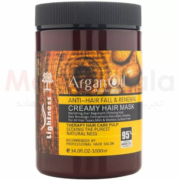 شامپو و ماسک موی بدون سولفات حاوی آرگان و پروتئین لایتنس مدل Argan Oil — تصویر ۳