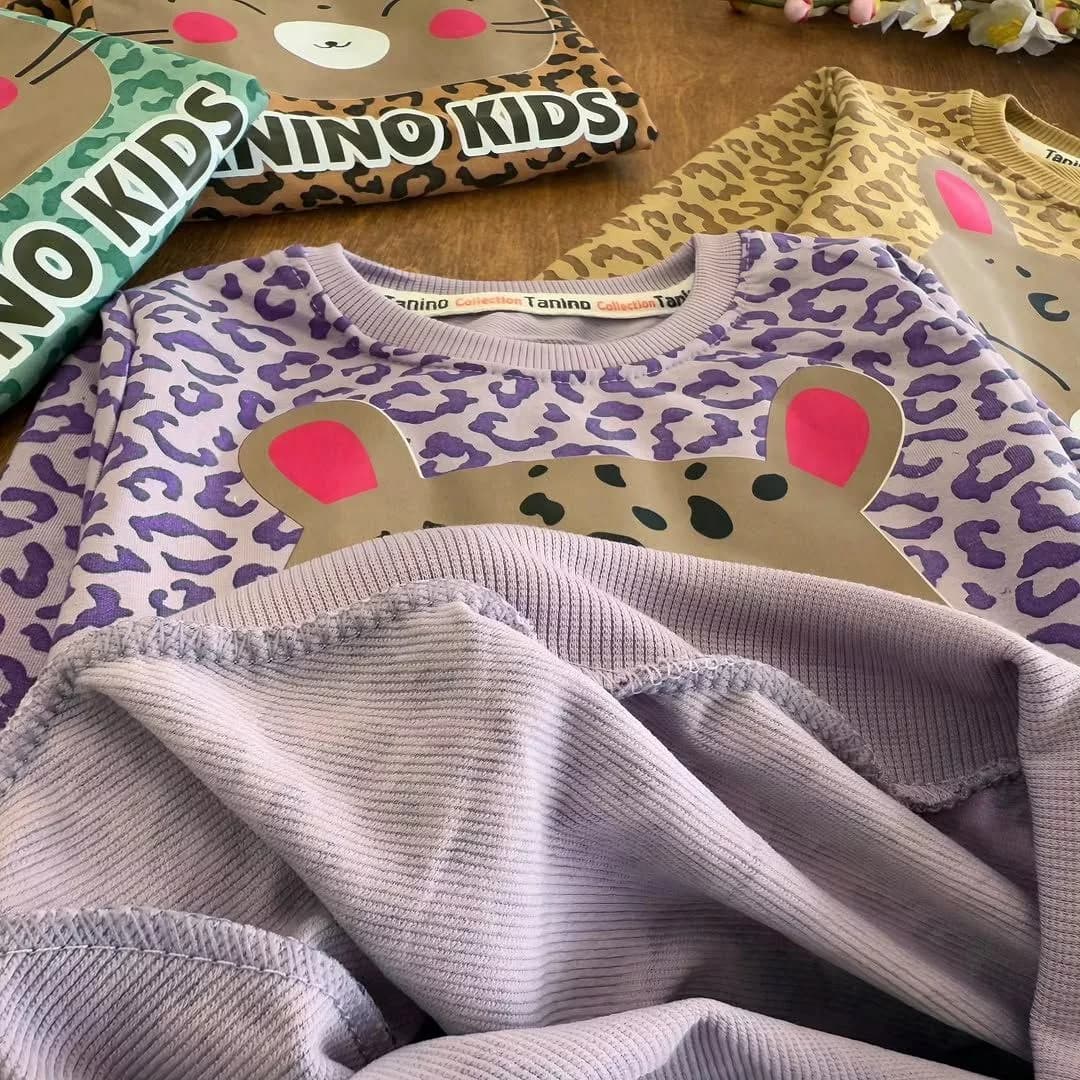 بلوز شلوار ببر پلنگی سایز ۴۰،۴۵ کد ۵۷۱۳ — تصویر ۳