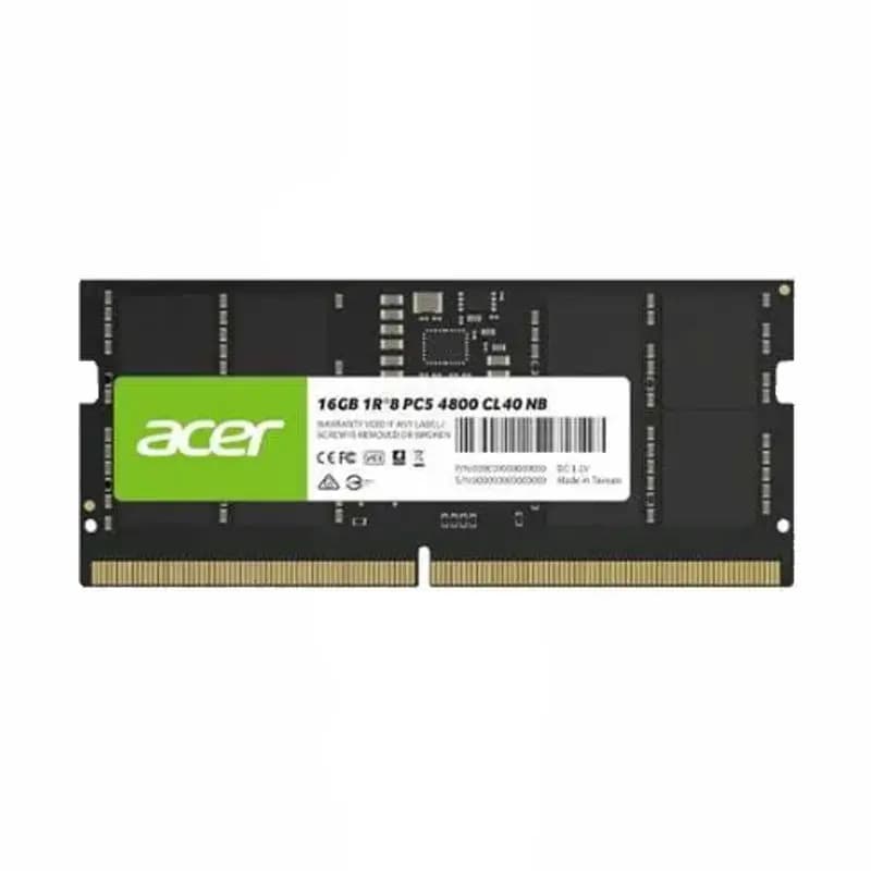 رم لپ‌تاپ DDR5-4800 ایسر مدل SO-DIMM CL40 SD200 تک کاناله ظرفیت 16 گیگابایت