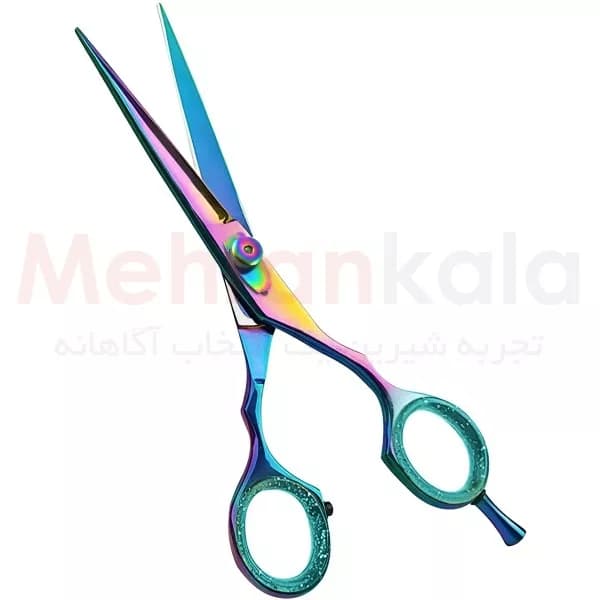قیچی اصلاح حرفه ای مدل Rainbow سایز 6.5 اینچ