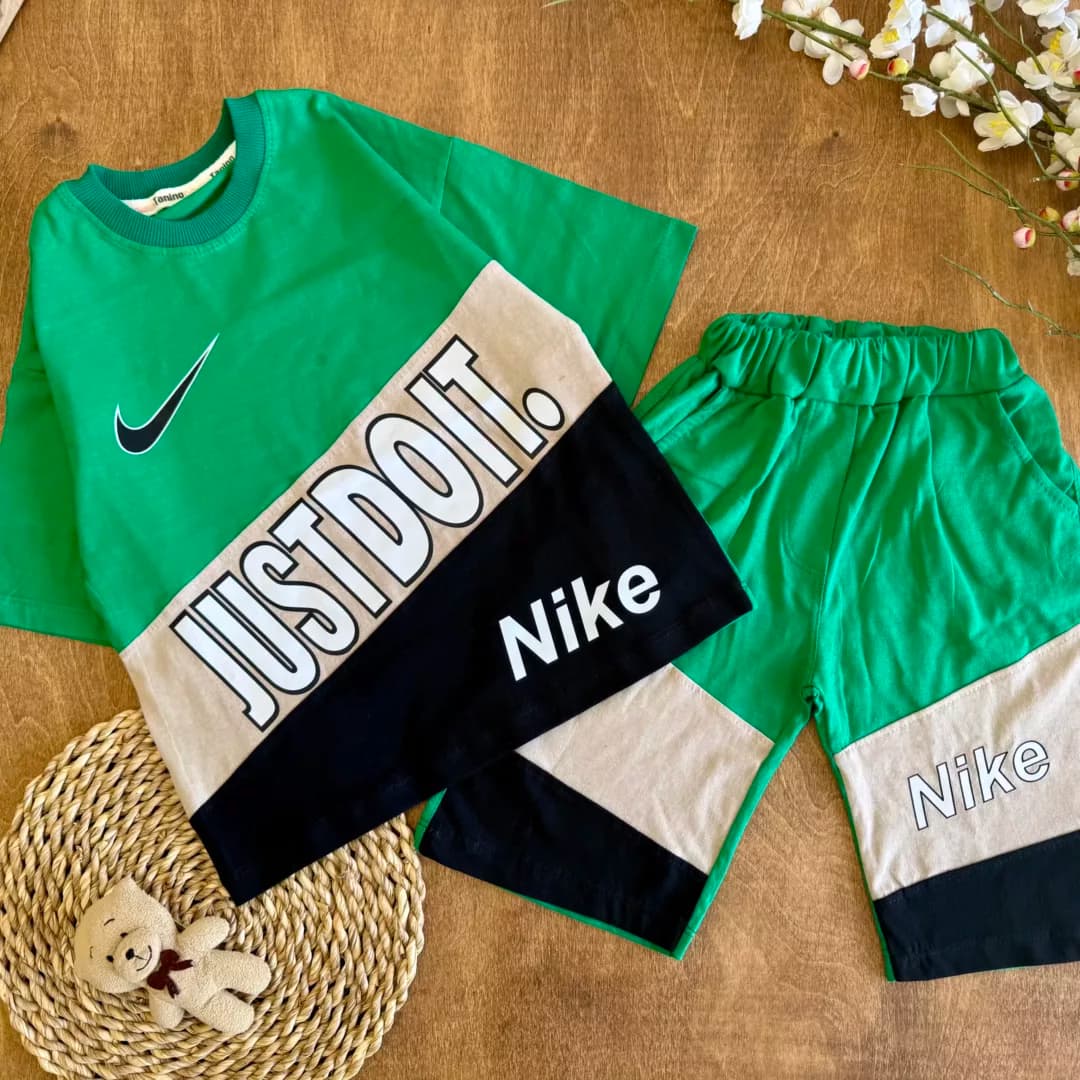 تیشرت شلوارک نایک JUST DO IT سایز 45 تا 60 کد 6438 — تصویر ۵