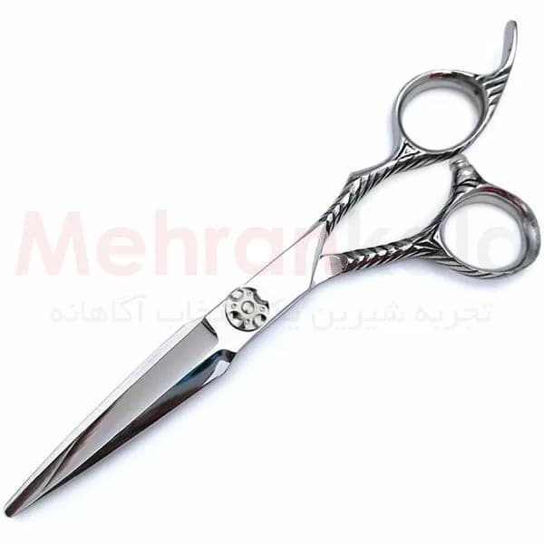 قیچی اصلاح حرفه ای استیل ژاپنی سوتاپ مدل Silver Class سایز 6.5 اینچ