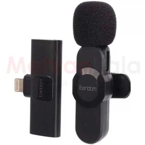 میکروفون بی سیم یقه ای ارلدام مدل MC7L رابط لایتنینگ – مناسب گوشی آیفون — تصویر ۳