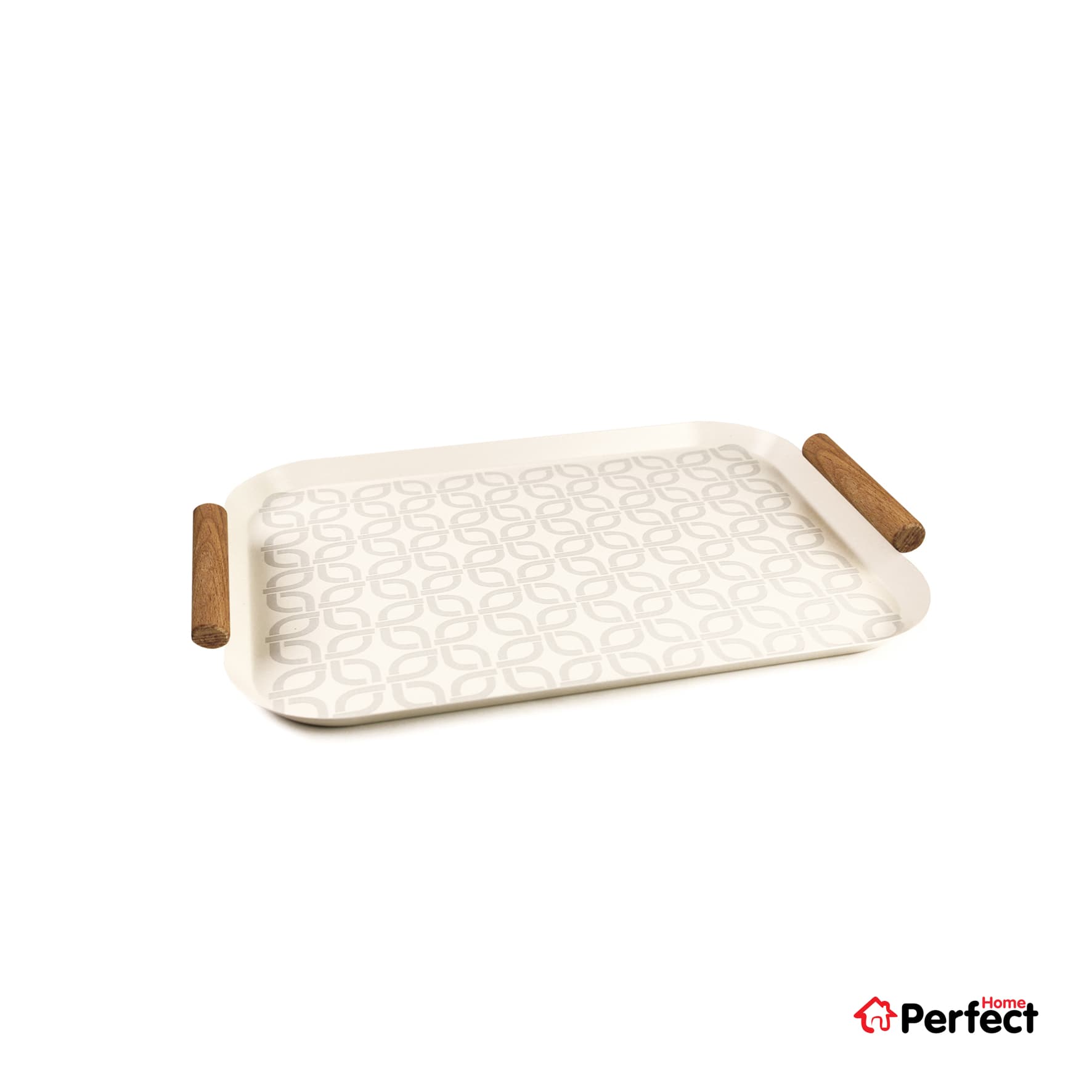 سینی فلزی PERFECTHOME مدل 6324 طرح زنجیر — تصویر ۵