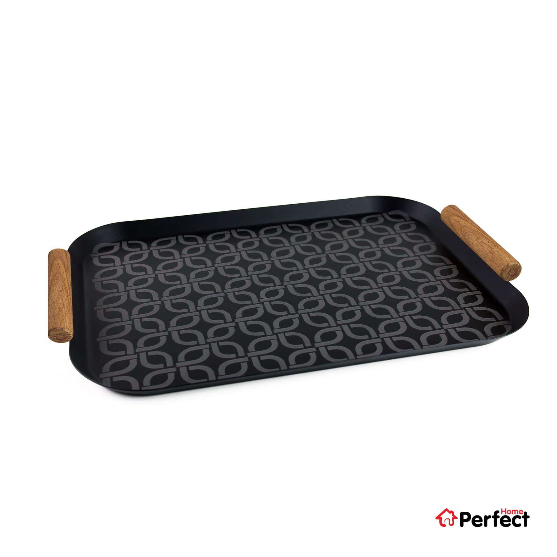 سینی فلزی PERFECTHOME مدل 6124 طرح زنجیر — تصویر ۶
