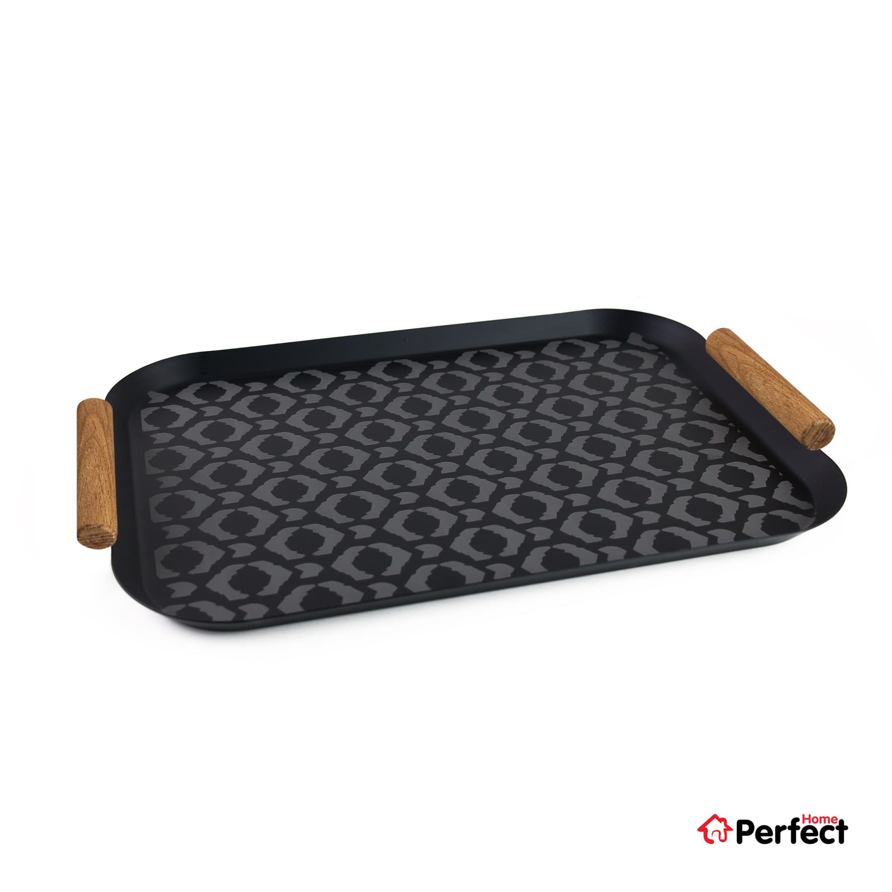 سینی فلزی PERFECTHOME مدل 6124 طرح لوزی — تصویر ۴