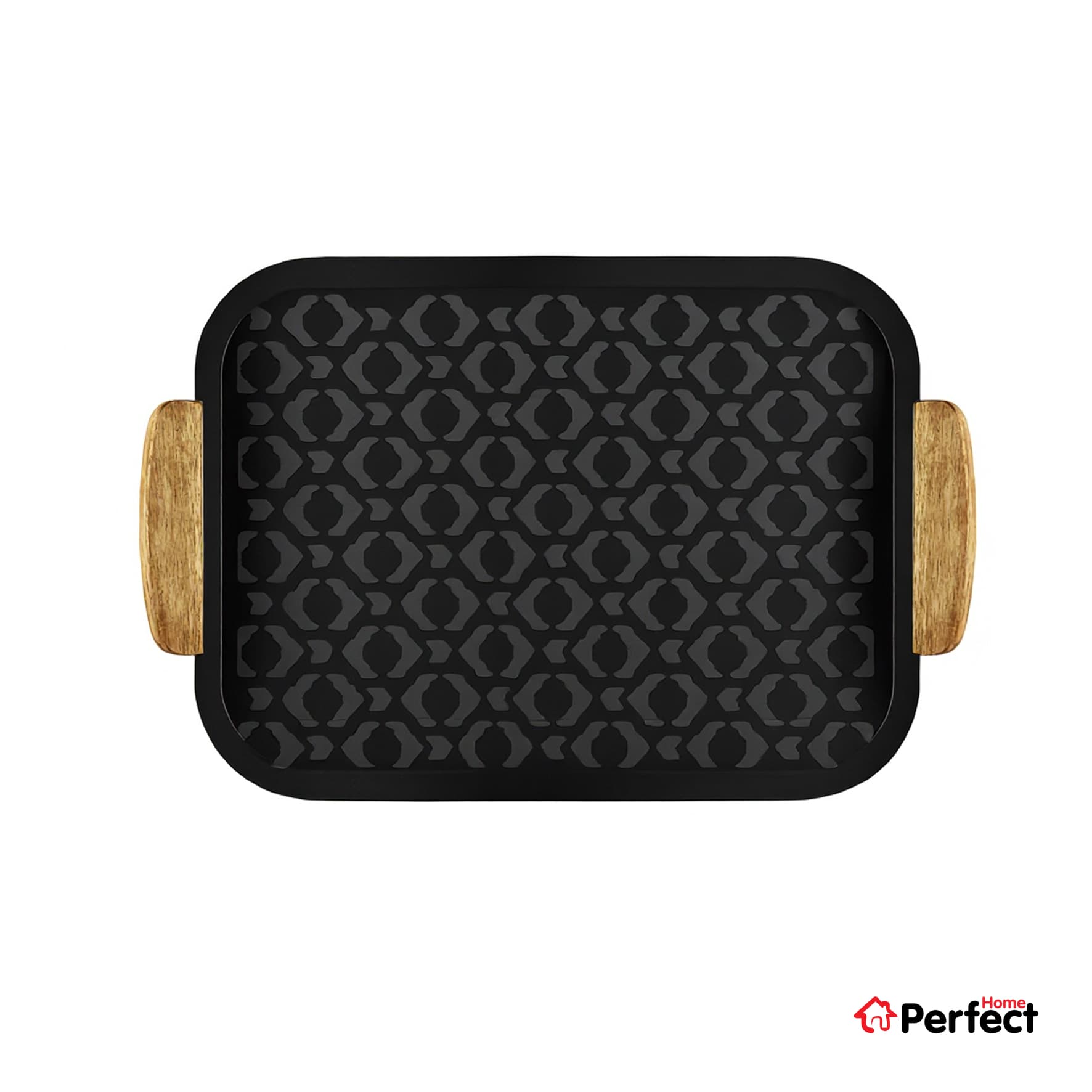 سینی فلزی PERFECTHOME مدل 6223 طرح لوزی — تصویر ۳