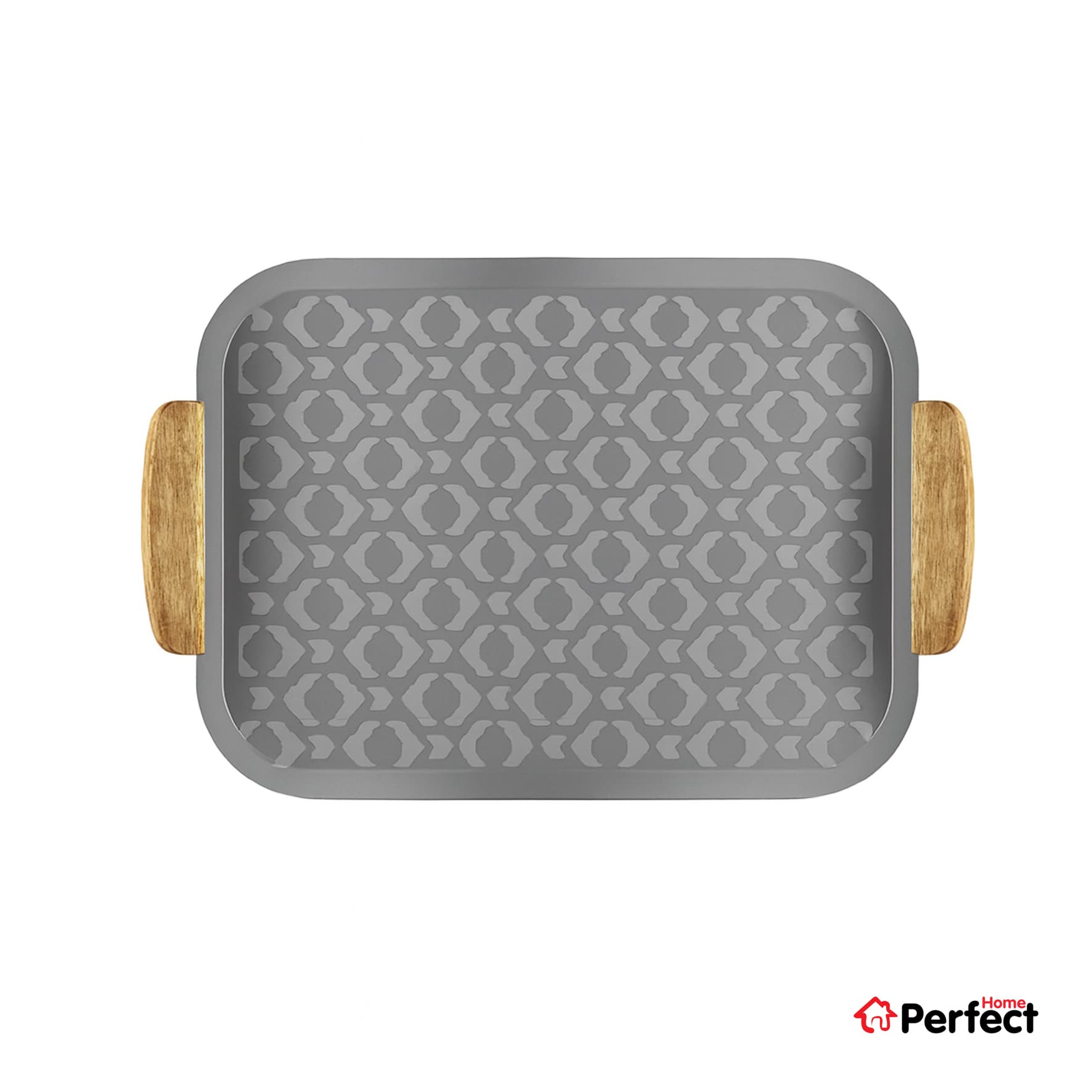 سینی فلزی PERFECTHOME مدل 6223 طرح لوزی