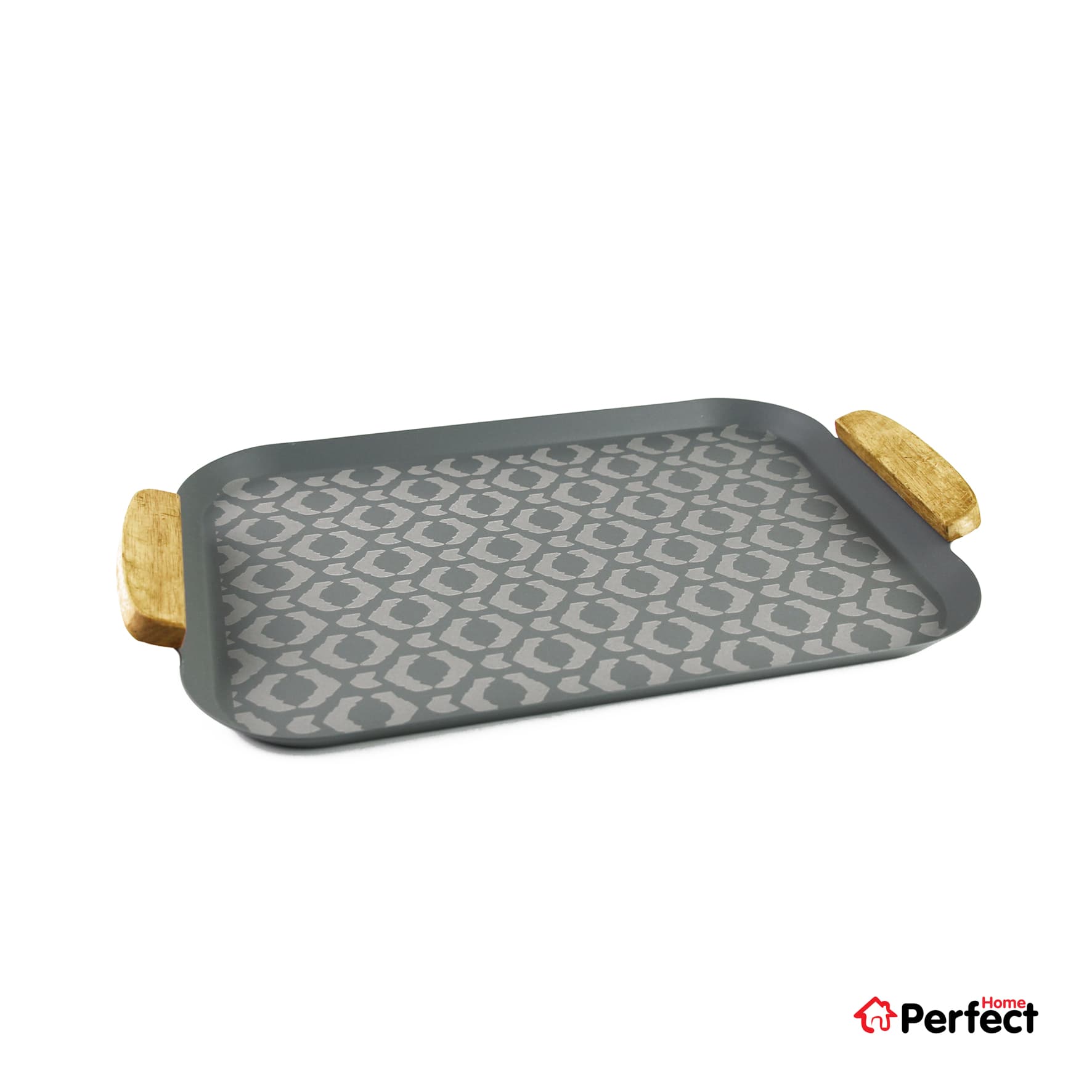 سینی فلزی PERFECTHOME مدل 6223 طرح لوزی — تصویر ۵