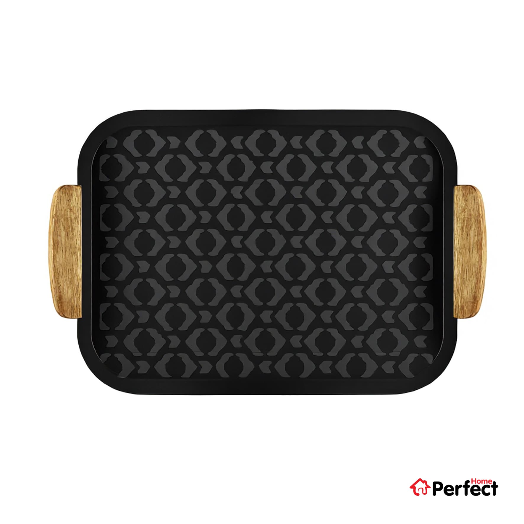 سینی فلزی PERFECTHOME مدل 6123 طرح لوزی